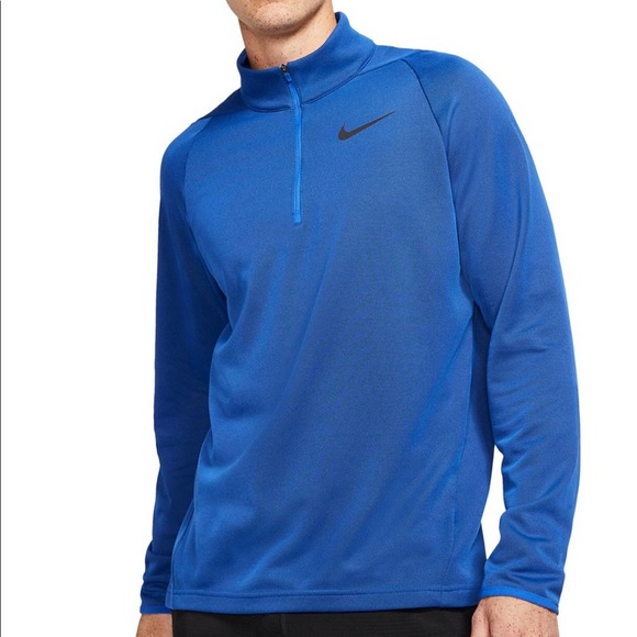 Nike Other - NWT Nike Therma 1/4 Zip Blue Pullover Training Top Lightweight Sweatshirt Men XL